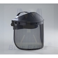 🆕 1+1 Series BLUE EAGLE Black ABS Browguard D1BK + FC49M Black Steel Mesh Face Shield Visor, Certifi