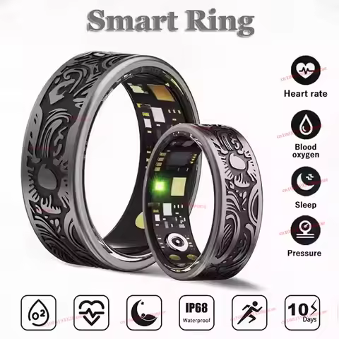 Smart Ring Heart Rate Blood Pressure Blood Oxygen Sleep Monitoring Step Counting Activity Tracking F