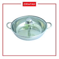 Stainless Steel Steam Bowl (34cm) 34cm x 13cm x 33.5cm