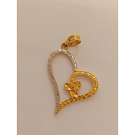 Loket emas 375 love/375gold pendant love/375金love牌