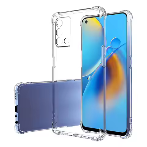 Transparent Shockproof Phone Case For Oppo A74 4G 5G A53 A54 A94 Soft Silicone Clear Back Cover For 