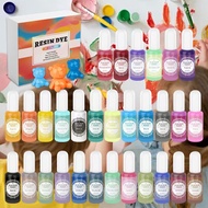 30pc/set of solid color epoxy resin pigments colored dyes resin coloring agents solid color suitable