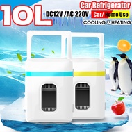 Mini Refrigerator Home Car Fridge Freezer Portable Ultra Quiet Cooling Heating Box Fridge for Travel Camping 10L 12V