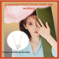 [j.estina] [IU PICK] ETER HEART 14K necklace (JJERNQ3BF665R4420) Korean production, j.estina genuine, girlfriend gift, high quality jewelry. IU actually worn,S883