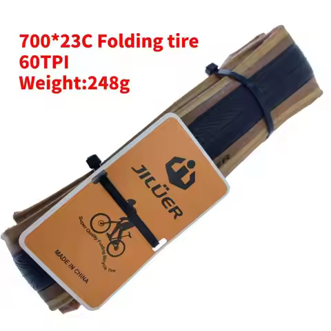New Bicycle Tire 700 * 23 25C Road Bike Folding Tire Wheels 60 tpi Road Bike Brown Edge puncture-pro