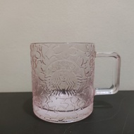 Starbucks Sakura Embossed Glass Mug