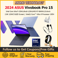 【ASUS Warranty】2024 New ASUS Vivobook Pro 15 Computer Notebook|S5506|ASUS Fearless Laptop|ASUS Wuwei Pro 15 Laptop|U9-185H RTX4060|Ultra7-155H|Ultra5-125H|AMD R7-8845H 32GB 2TB SSD Notebook|15.6” 2.8K 120HZ OLED Screen|无畏pro 15