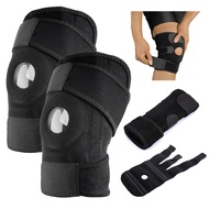 Pelindung Sokongan Lutut Sukan Boleh Dilaras Adjustable 4 Spring Knee Support Protect Guard Sport Guard