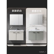 ‍🚢YO3HWholesale New Alumimum Bathroom Cabinet Modern Light Luxury Smart Mirror Cabinet Washbasin Sink Washstand Bathroom