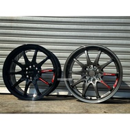 New Car Sport Rim THAILAND RAYS CE28 Wheels 17x8J 10x100/114.3 ET38 Gun Metal & Gloss Black - READY 