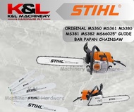 Original STIHL038 044 056 066 MS360 MS361 MS380 MS381 MS382 MS660 25" Guide Bar Papan Chainsaw