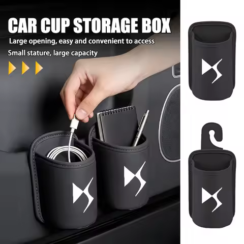 Car Seat Back Cup Holder Hanging Drink Holder Waterproof Trash Bin Umbrella Organizer For DS DS3 DS5