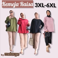 KEMEJA RAISA SHIRT JUMBO TRUMPET SLEEVE SHIRT/ JUMBO PLAIN SHIRT/ JUMBO BLOUSE TOP WOMEN'S LONG SLEE