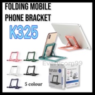 K325 Folding Mobile Phone Desktop Bracket Portable Slim Adjustable Angle Lightweight Stand Holder