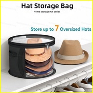 Hat storage bucket Stackable round cap Beach cap storage bag