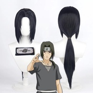 Anime Uchiha Itachi Cosplay Wig Itachi Uchiha Long Straight Black Heat Resistant Synthetic Hair