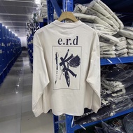 FZ5R ERD Number777Graffiti Print Street Punk Rock Long Sleeve T Trendy T-shirt