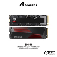 Samsung 990Pro with Heatsink | w/o heatsink 1TB/2TB M.2 2280 PCIE Gen4 x4 NVME SSD 990 PRO