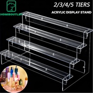 Rak Paparan Akrilik 3/4/5 Tier-Transparan untuk Mainan Cosmetik Model Anime Display Stand |手办化妆品展示架