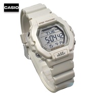 Velashop นาฬิกาข้อมือผู้หญิงคาสิโอ ดิจิตอล นับก้าว Casio Digital Step Tracker Watch สายเรซิ่นสีขาว ร