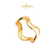 MASDORA 916 Ring Rings Cincin ~ High Polished Golden Swirl (EMAS 916/22K)