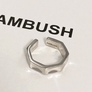 AMBUSH Ring Opening Adjustable For Women Cold Style Ins Niche Design Light Luxury Simple Concave And