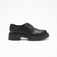 VATIC DERBY LEATHER SHOES BLACK 增高厚底皮鞋 黑色