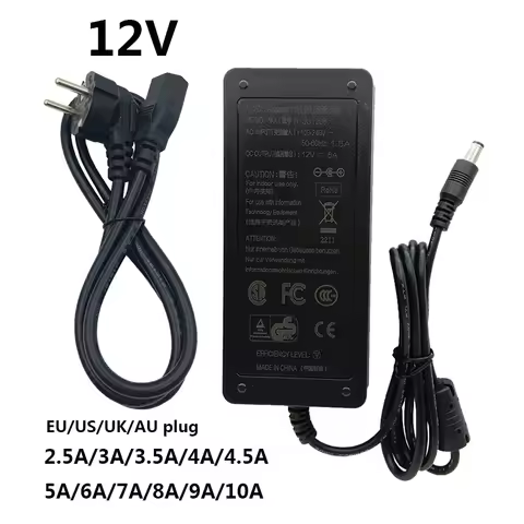 12V Power Adapter Supply AC 220V to DC 12 V Volt 3A 3.5A 4A 4.5A 5A 6A 7A 8A 9A 10A Universal Conver
