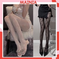 MOON Pattern Stretch Mesh Tights A99 MAINIA STORE