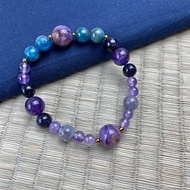 星砂石 紫龍晶 健康運 天然水晶 日本手作 禮物 能量石手鍊