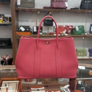 95%NEW USED HERMES GARDEN PARTY 30 A5杜鵑粉紅NEGONDA皮 STAMP T #GP36 #愛馬仕花園包