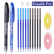 0.5mm Magic Erasable Pen Set Blue/Black Refill Washable Gel Pen Student Writing Ballpoint Pen School Office Stationery Supplies