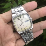 Jam tangan vintage Seiko SQ quartz tv original japan pria jadul kuno
