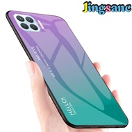 Ốp Điện Thoại Jingsanc Cho OPPO A93/A73 2020 Ốp Viền Bằng Kính TPU Mềm Nhiều Màu