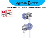 Logitech G333 Gaming Earphones with dual audio drivers in-line mic and volume control compatible wit