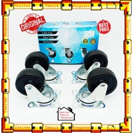 2 INCH RUBBER TROLLEY WHEELS LIVE IZM - TROLLEY DISPLAY WHEELS - TABLE WHEELS