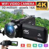 18X Digital Zoom Camera USB cable WIFI 30MP 4K Professional HD Camcorder vlog Video Camera Night Vision Touch Screen Camera