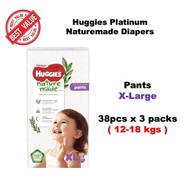 [ 3.3 Deal ] Huggies Naturemade Baby Diaper Pants | XL & XXL
