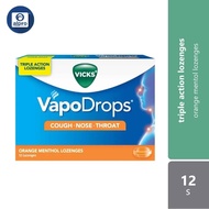 Vicks Vapodrops Cough Lozenges - Orange (12's)