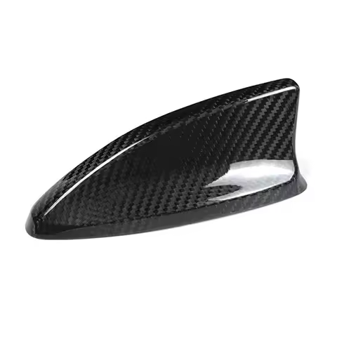Car Carbon Fiber Shark Fin Antenna Cover for Honda Civic 11Th Sedan Hatchback and Type R 2022-UP(Bla