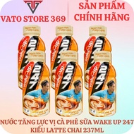 Nước tăng lực WAKE-UP 247 vị cà phê kiểu LATTE chai 237ml