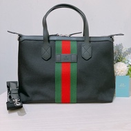 TK1906 GUCCI 古馳直間紋拉鍊兩用包包SHERRY LINE TWO WAY BAG CANVAS