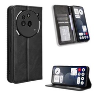全城熱賣 - 適用於 Nothing Phone 3a Pro 磁扣復古紋手機皮套（黑色）
