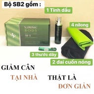 [HCM]Bộ ủ nóng đánh tan mỡ bụng mỡ đùi Slimming Body 2 SB-II (đai điện ủ nóng + tinh dầu + thước dây