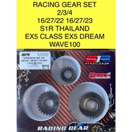 EX5 DREAM RACING GEAR SET 2/3/4TH 16/27/22 16/27/23 COMBO S1R THAILAND FOR EX5 CLASS EX5 DREAM WAVE1