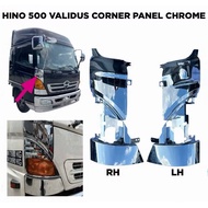 HINO 500 VALIDUS CORNER PANEL CHROME HIGH QUALITY HINO 500 ACCESSORIES CHROME HINO TRUCK CHROME