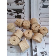 TILAVIE - JUTE CLOTH BROWN JUTE RIBBON/ POLOS HESSIAN BURLAP JUTE/ 198cm