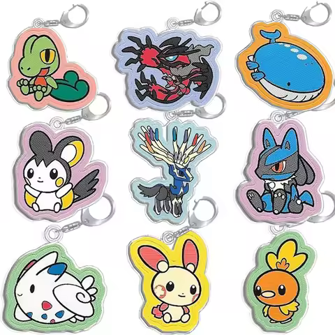 Keychain for Pokemon Treecko Yveltal Wailord Pachirisu Xerneas Lucario Plusle Torchic Togekiss Espur