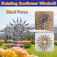 [Hot Sale/Gorgeous Outdoor Party Decoration]Sunflower Rotating Outdoor Wind Sculpture/Excellment Met