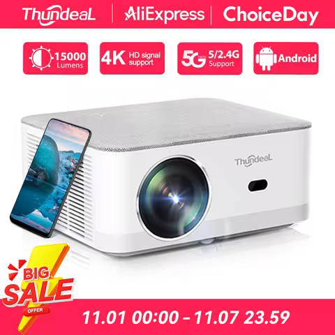 ThundeaL TD92Pro Full HD 1080P 2K 4K Projector TD92 Pro WIFI Android Beam Projector Home Theater Gam